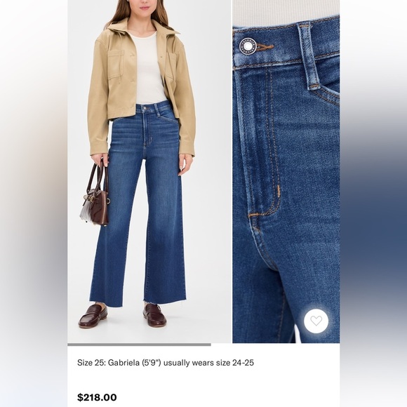 Favorite Daughter The Mischa Blue Flare & Wide Leg Jeans size 34 - Picture 10 of 14